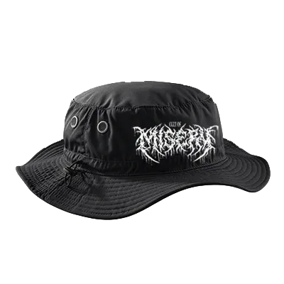 Cult of Misery - Icon - Black - White - Cargo Bucket Hat · Unisex 2
