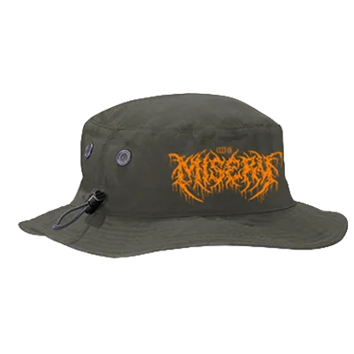 Cult of Misery - Icon - Olive Green - Orange - Cargo Bucket Hat · Unisex 2