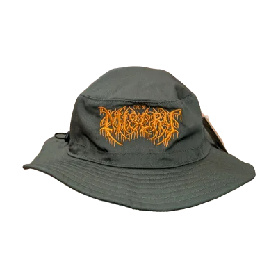 Cult of Misery - Icon - Olive Green - Orange - Cargo Bucket Hat · Unisex